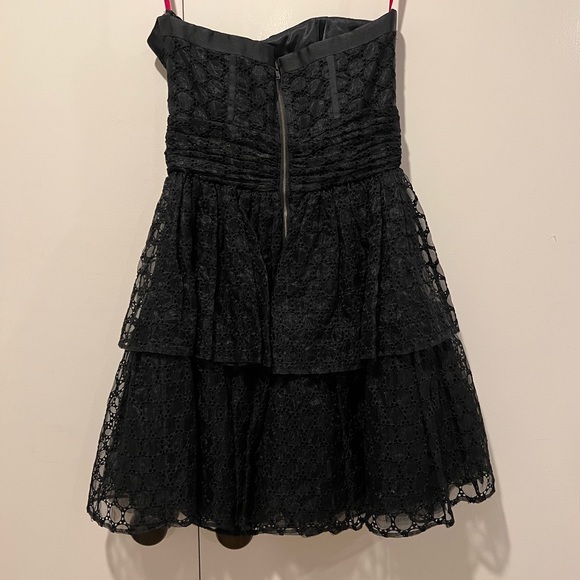 Vintage Betsy Johnson Black Strapless w removable “halter” strap - Picture 3 of 16